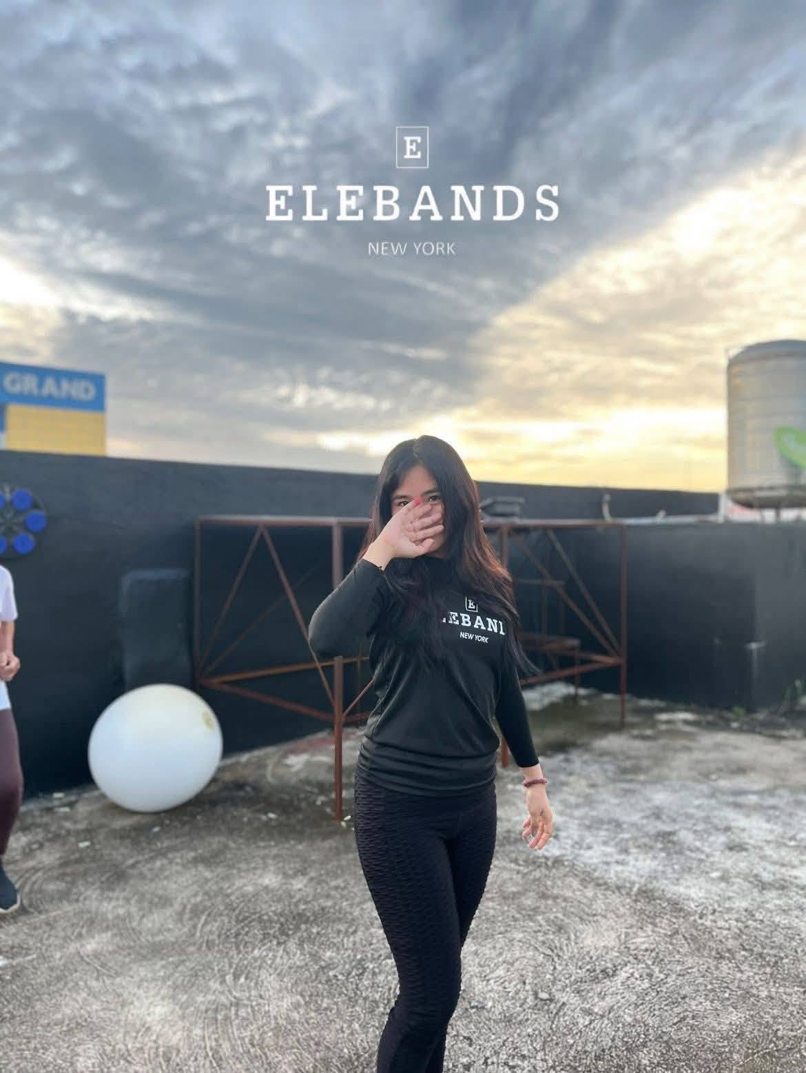 Woman walking during an EleBands outdoor fitness session