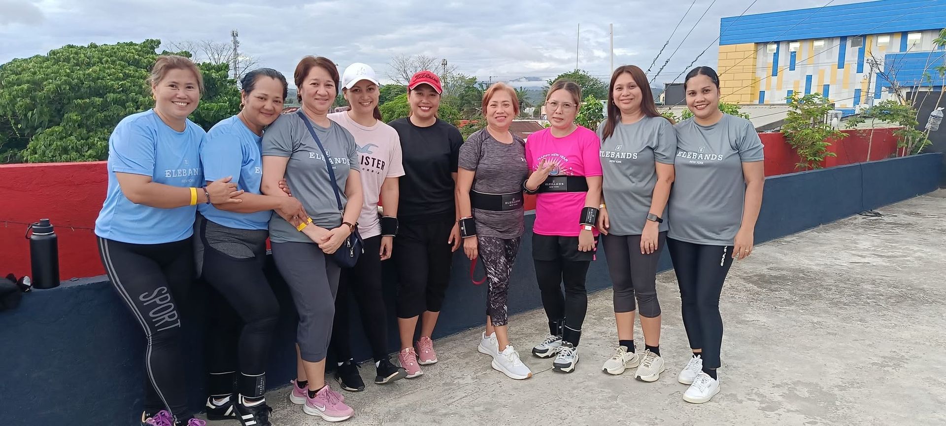 EleBands fitness participants posing after a cardio session