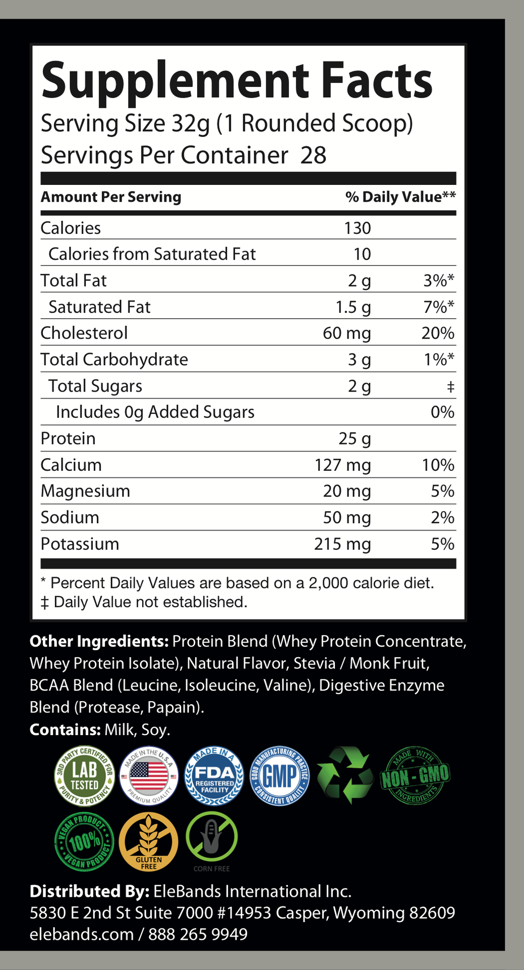 Supplement Facts panel