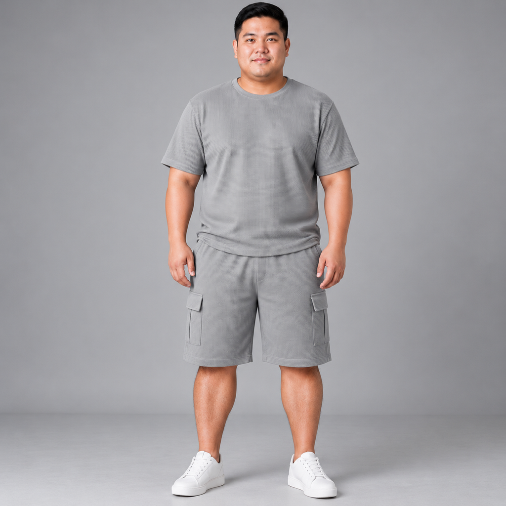 Gray Plus-Size Set Front View